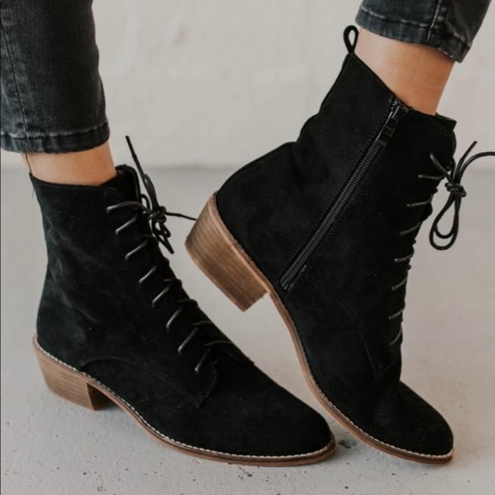 Roolee Cassandra Black Booties